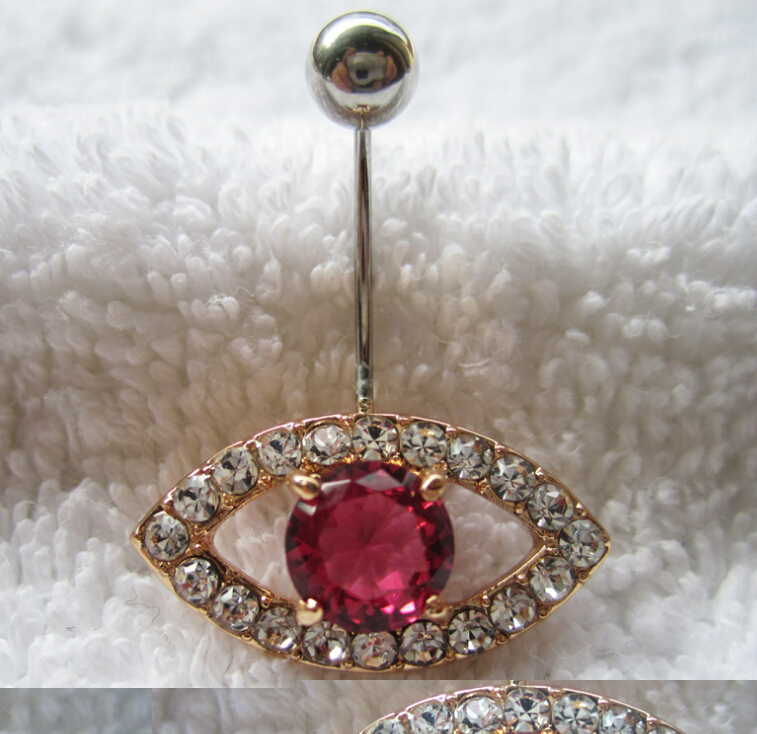 eyes Navel Rings Clear Body Surgical Piercing Jewelry