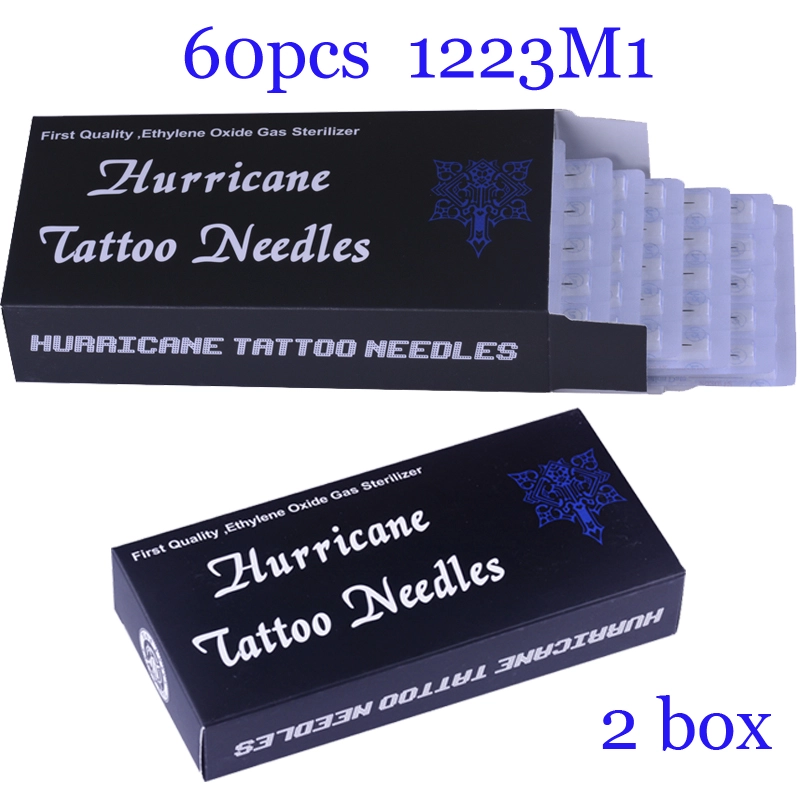 100Pcs Single Stack Magnum Super Quality Hurricane Tattoo Needles 1223M1 with 2BOX