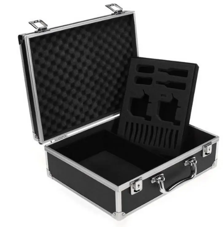 Black Pro  aluminum Tattoo Machine box case