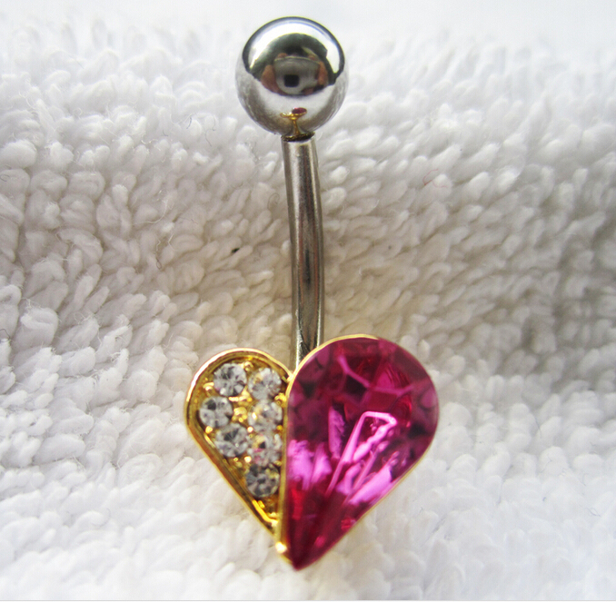Piercing Jewelry Steel Navel Ring Belly Button Bar Star New