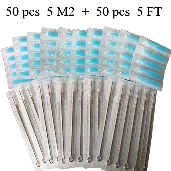 5M2 Tattoo needles+5F Disposable blueTips