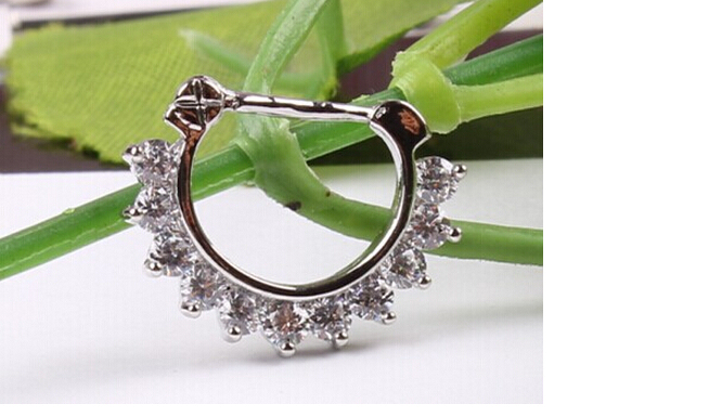 2pcs U shaped nose ring Hot Stainless Steel Nose Open Hoop Ring Earring