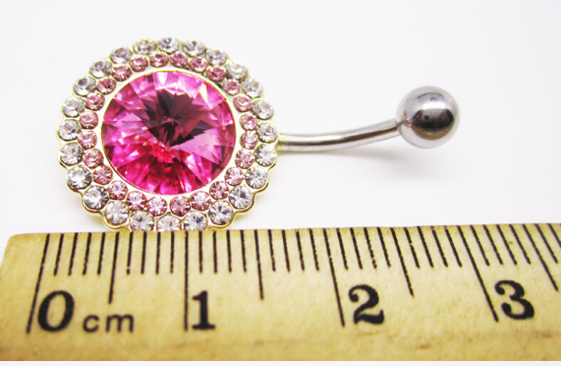 Fashion Navel Rings Clear Body Surgical Piercing Jewelry