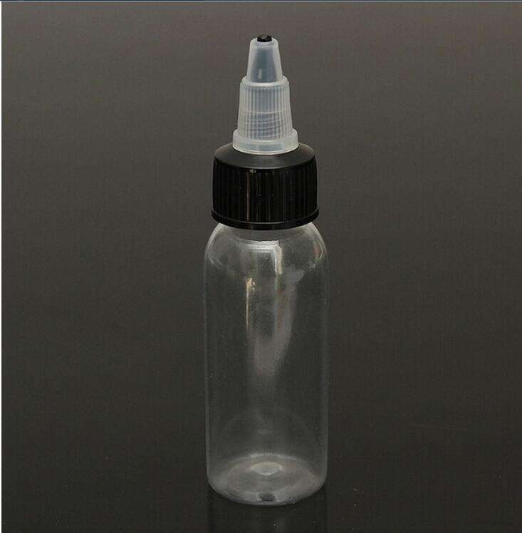 30ML White Twist Cap Empty Plastic Tattoo Ink Pigment Clear Bottle Supplies Tattoo Pigment Bottle