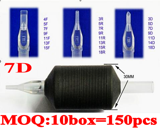 150pcs 7DT Ultra Rubber Disposable Tubes 30MM without needles