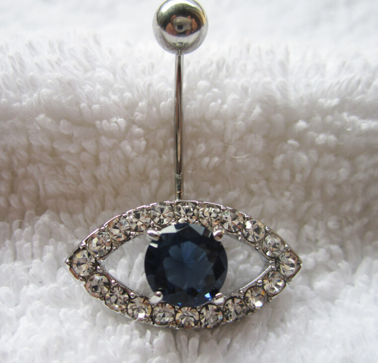 eyes Navel Rings Clear Body Surgical Piercing Jewelry
