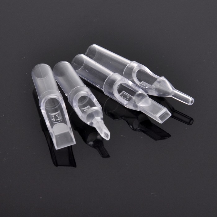 9R- 250pcs Clear Plastic Disposable Tips