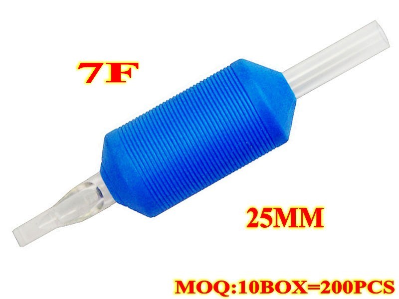 200pcs 7F Ultra Rubber Disposable Tubes 25MM without needles