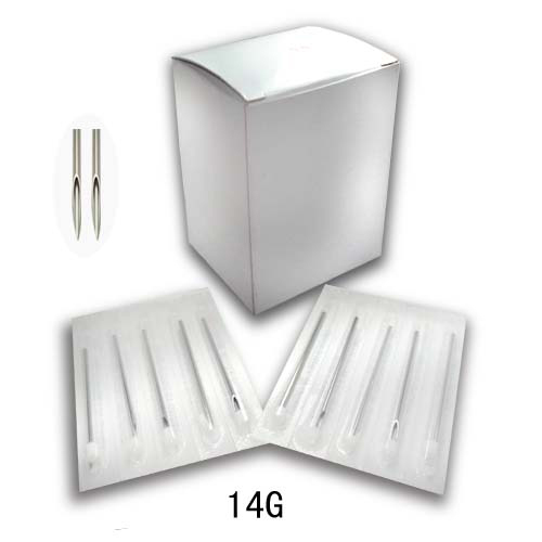 14G Sterilized 2" Body Piercing Needles -BOX OF 100