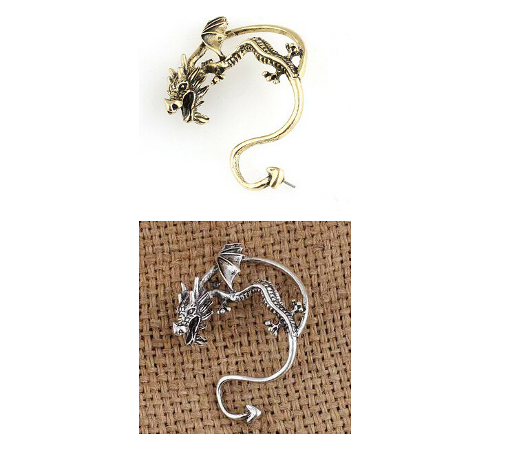 Ear hole unilateral Kiss of the dragon ear clip ears Stud Ear