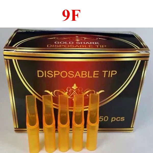 9F- 250pcs Yellow Plastic Disposable Tips