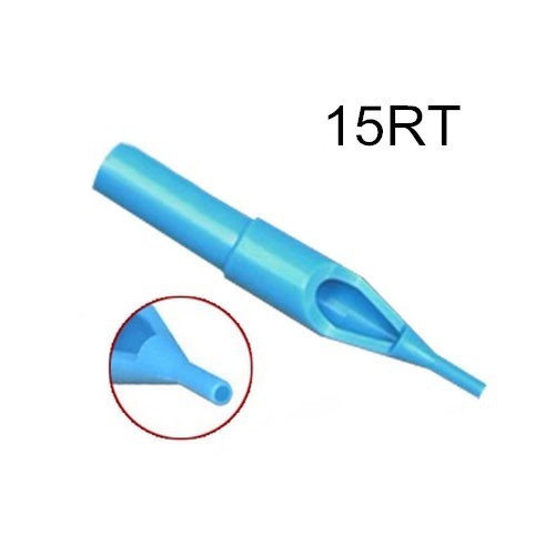 15R- 250pcs Blue Disposable Tattoo Nozzle Tips for Needles