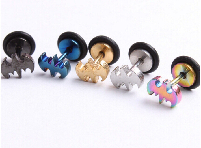 2 pcs Fashion stud earrings The bat stud earrings Ear stud Earrings Jewelry
