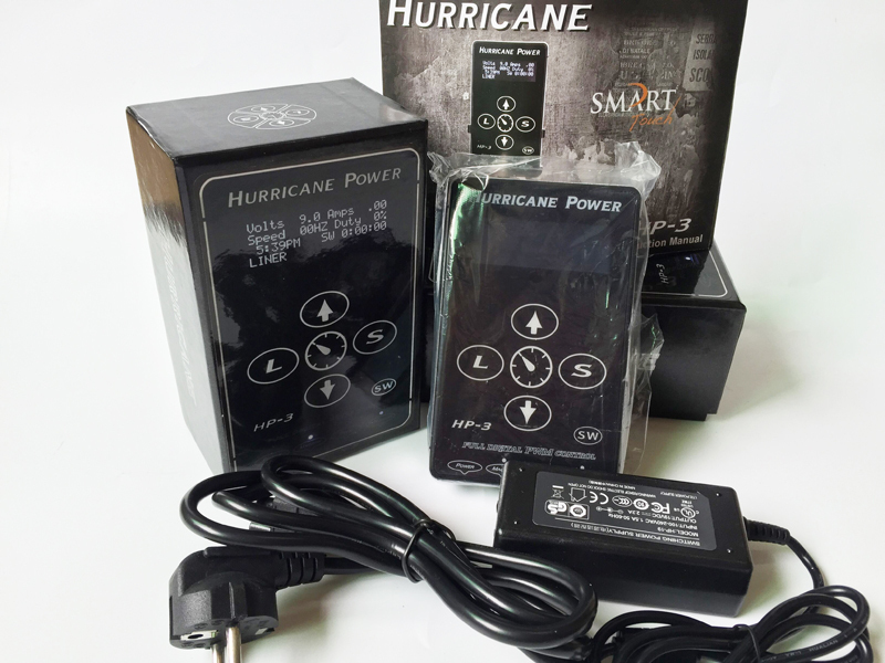 Hot sale hurricane HP-3 tattoo power supply simple versions touch panel