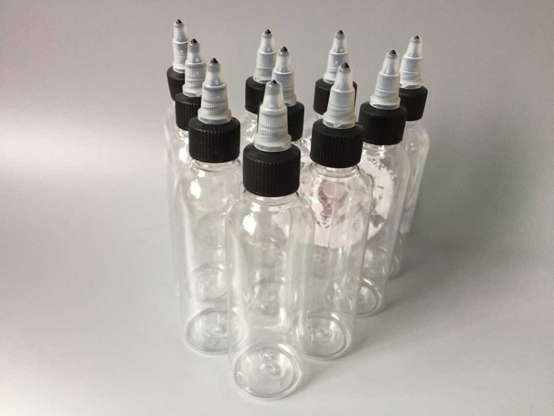 90ML Empty Plastic Tattoo Ink Pigment Clear Bottle Supplies
