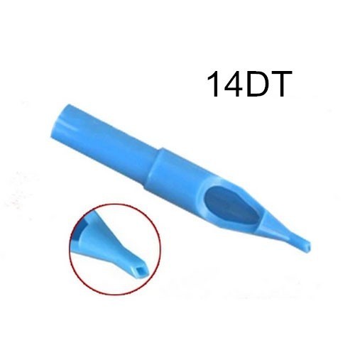 14D- 250pcs Blue Disposable Tattoo Nozzle Tips for Needles