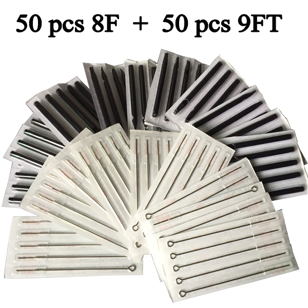 8F Tattoo needles+ 9FT Disposable  Long Tips