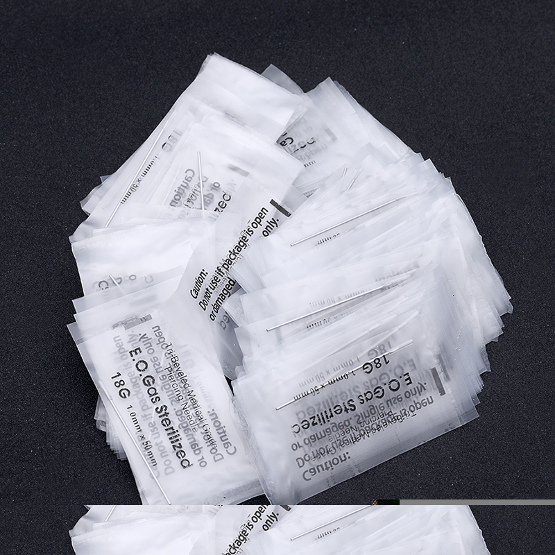 18G Sterilized 2" Body Piercing Needles -BOX OF 100