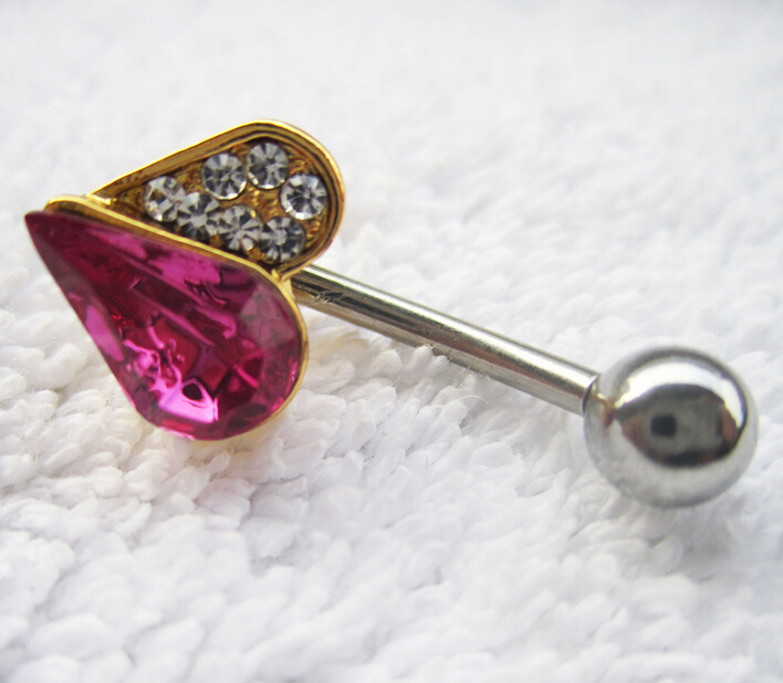Piercing Jewelry Steel Navel Ring Belly Button Bar Star New