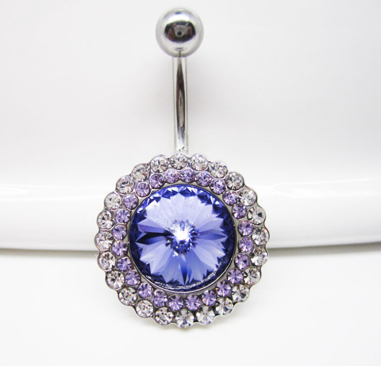 Fashion Navel Rings Clear Body Surgical Piercing Jewelry
