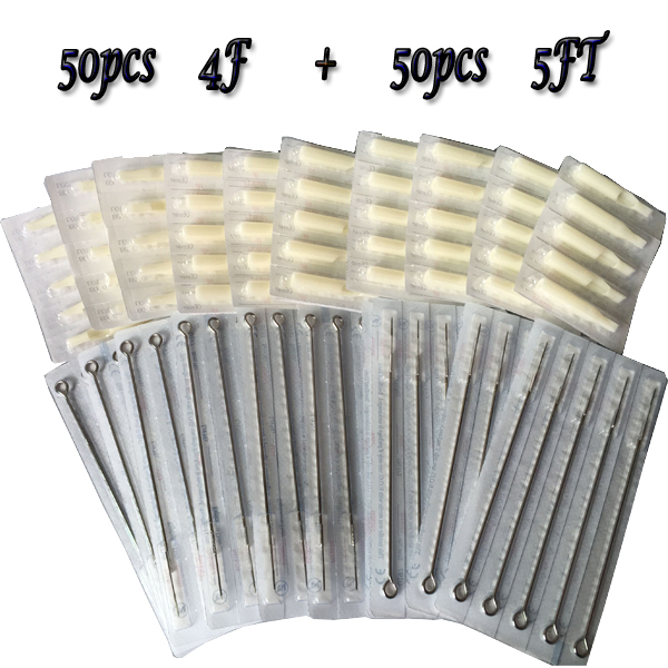 4F Tattoo needles+ 5FT  Disposable White Tips