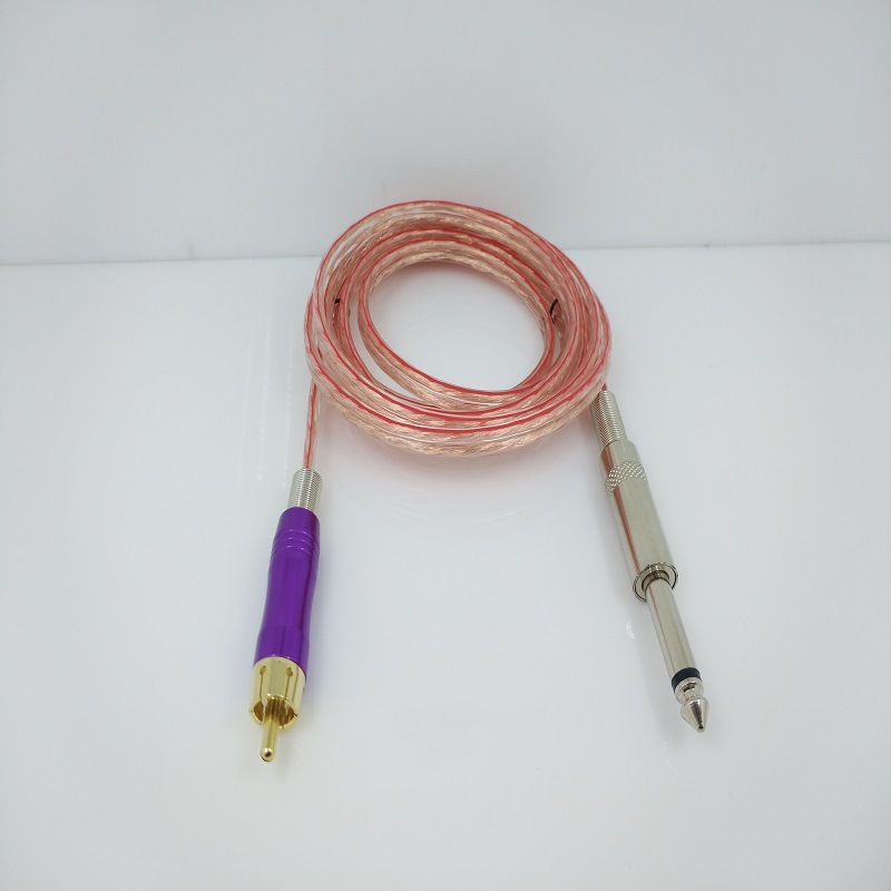 Transparent copper RCA cord 1.8m Purple