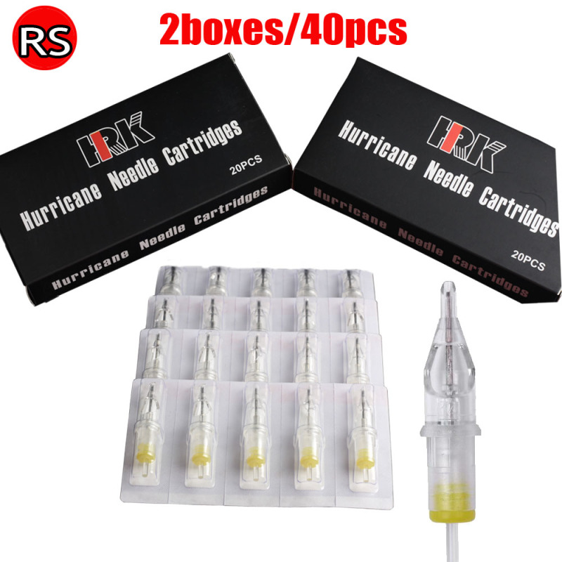 40pcs HRK Cartridge Needles with Membrane 18RS of 2box