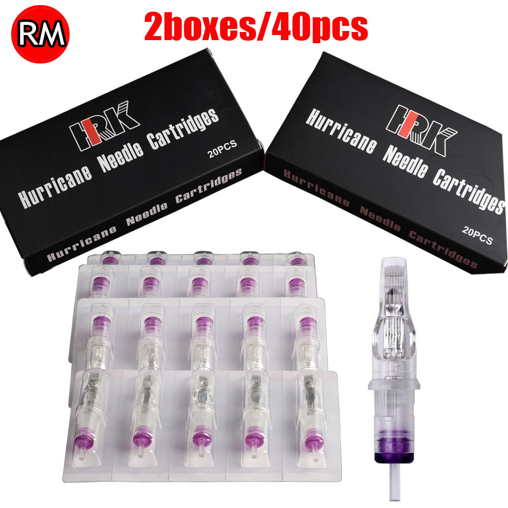 40pcs HRK Cartridge Needles with Membrane 11RM of 2box