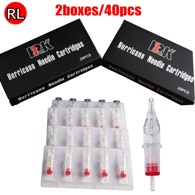 40pcs HRK Cartridge Needles with Membrane 1RL of 2box