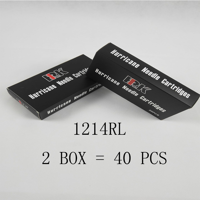 40pcs HRK Cartridge Needles with Membrane 14RL of 2box