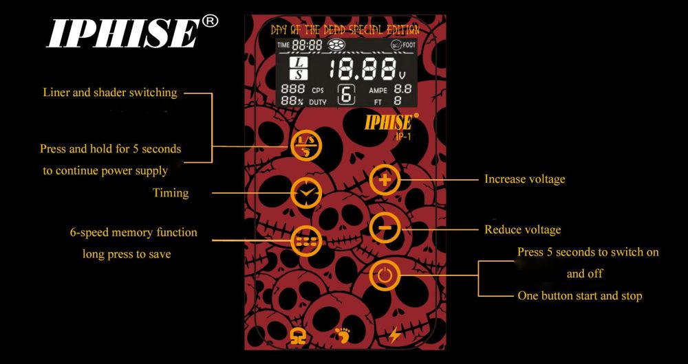 Iphise Tattoo Power Supply