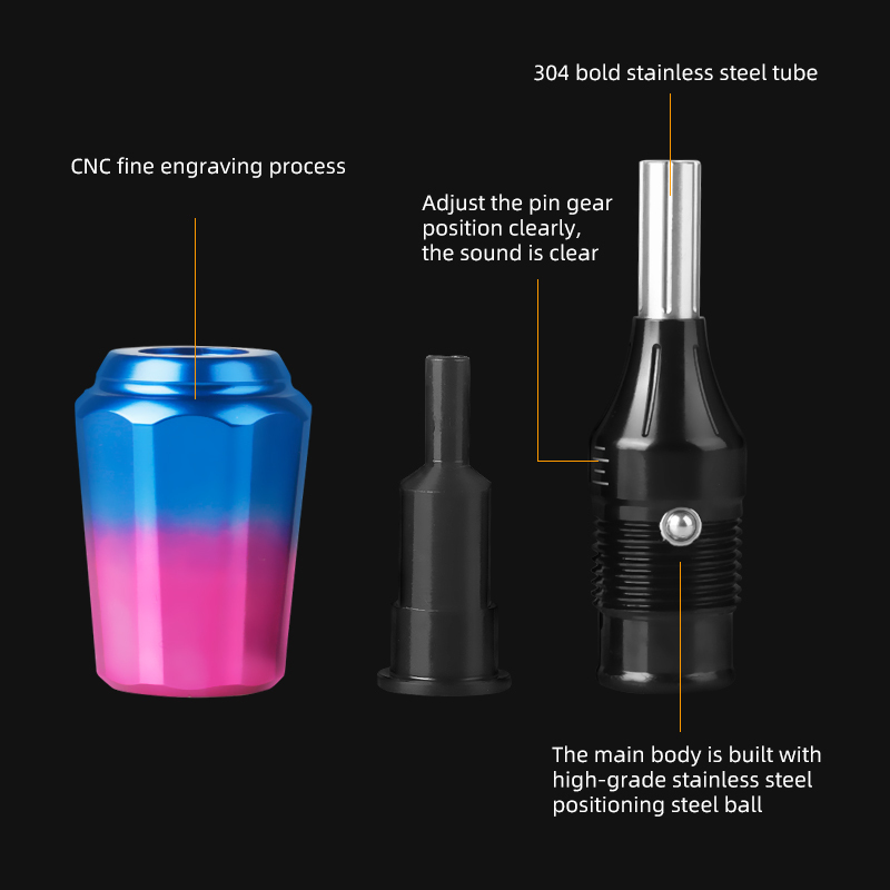 30mm Gradient color Adjustable Tattoo Cartridge Grip