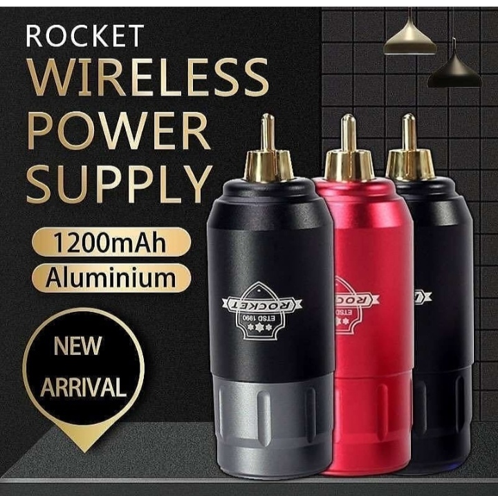 Rechargeable RCA Tattoo Battery Mini Rocket Wireless Tattoo Power Supply