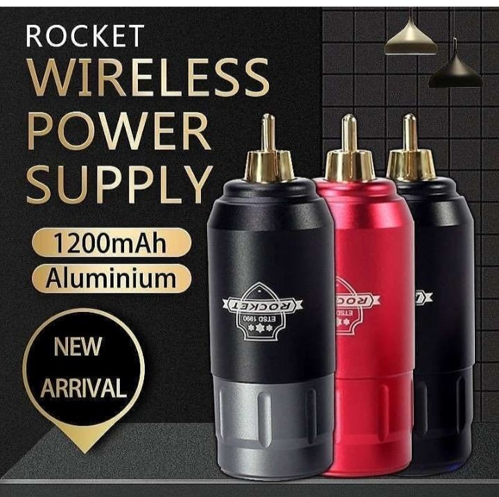 Rechargeable RCA Tattoo Battery Mini Rocket Wireless Tattoo Power Supply