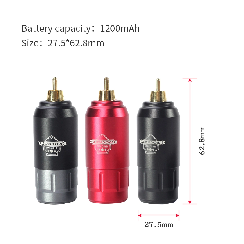 Rechargeable RCA Tattoo Battery Mini Rocket Wireless Tattoo Power Supply