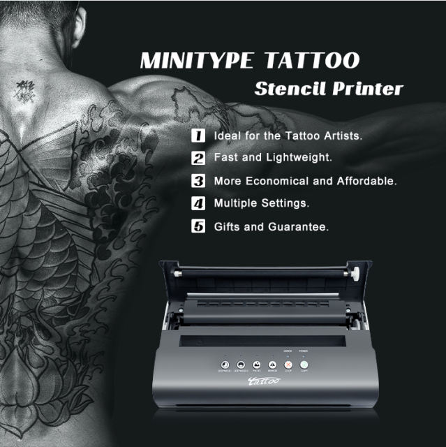 New Minitype Tattoo Thermal Transfer Machine Printer