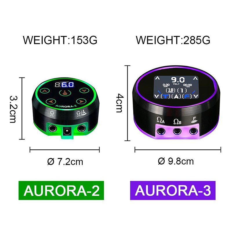 New AURORA-3 LCD Tattoo Full Touch Screen Power Supply