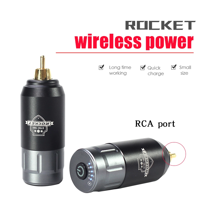 Rechargeable RCA Tattoo Battery Mini Rocket Wireless Tattoo Power Supply