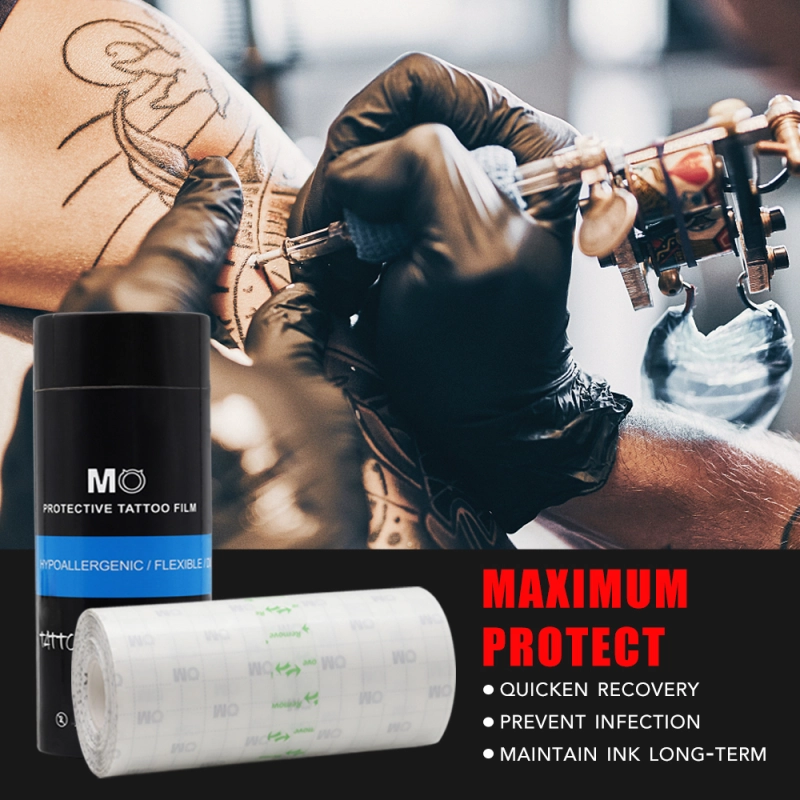 MO Tattoo Repairing Film 15cm*5m/15cm*10m Transparent Waterproof Dressing Tattoo Wound Protective Plaster Sticker Protective Bandage PU Film Anti-allergic Fixation Tape
