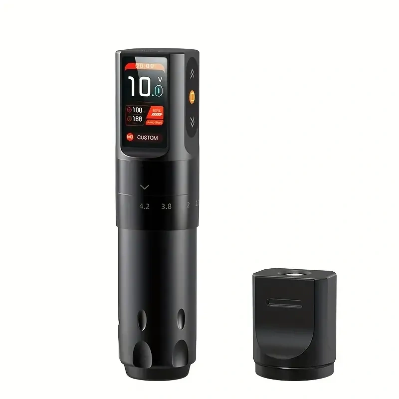 Color Screen Adjustable Stroke Wireless Tattoo Pen Tattoo Machine Set Wireless Power Supplies Tattoo Pen Kit Makeup Tattoo Equipment