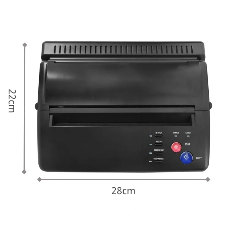 Tattoo Printer Tattoo Transfer Printer Machine Thermal Stencil Copier Printer Special Wing Design Professional Tattoo Thermal Transfer Machine for Tattoo Supplies Tool