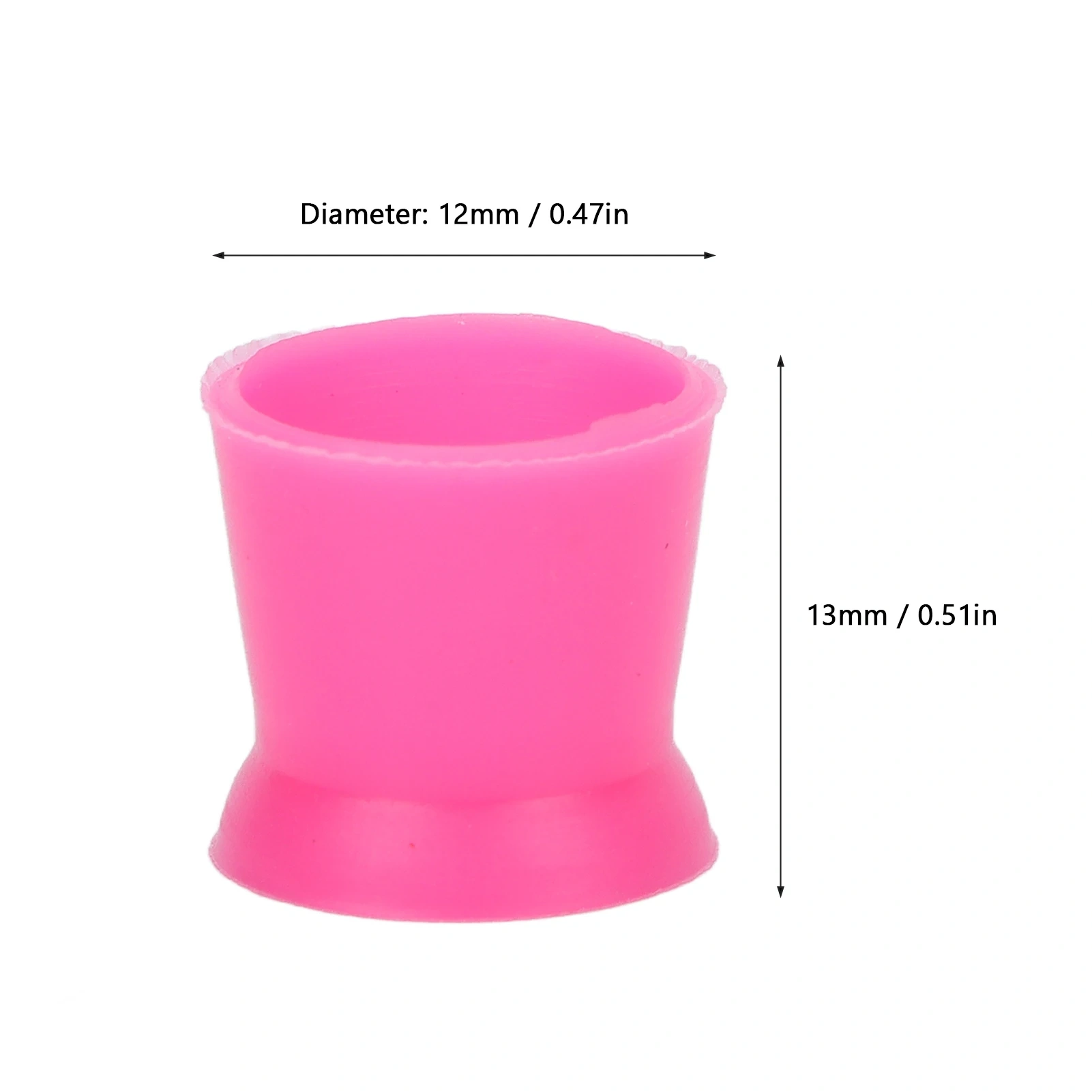 300pcs Bucket Packing Silicone Soft Ink Cap Tattoo Ink Cup PMU Ink Cup Cleaning Items Stable Self Standing Colorful Ink Cup