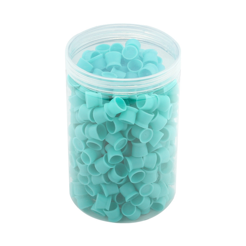 300pcs Bucket Packing Silicone Soft Ink Cap Tattoo Ink Cup PMU Ink Cup Cleaning Items Stable Self Standing Colorful Ink Cup