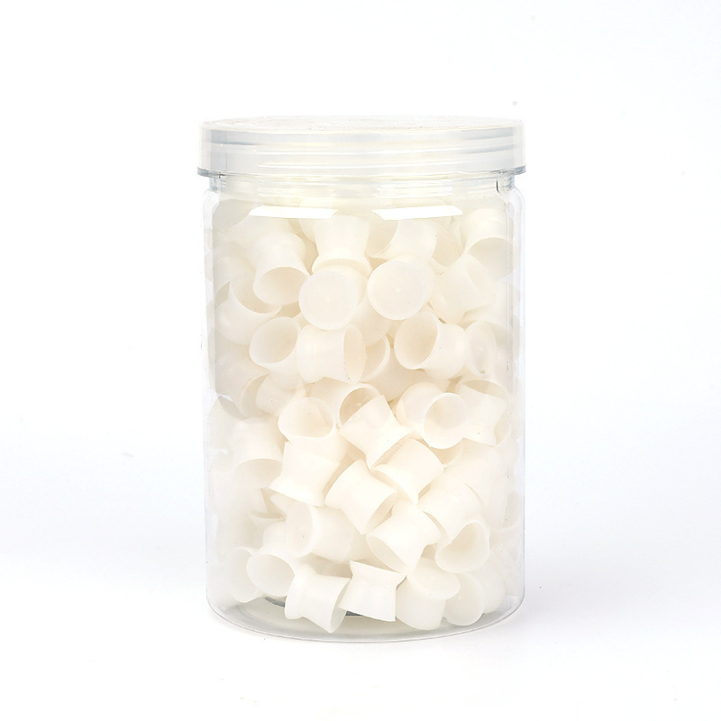 300pcs Bucket Packing Silicone Soft Ink Cap Tattoo Ink Cup PMU Ink Cup Cleaning Items Stable Self Standing Colorful Ink Cup
