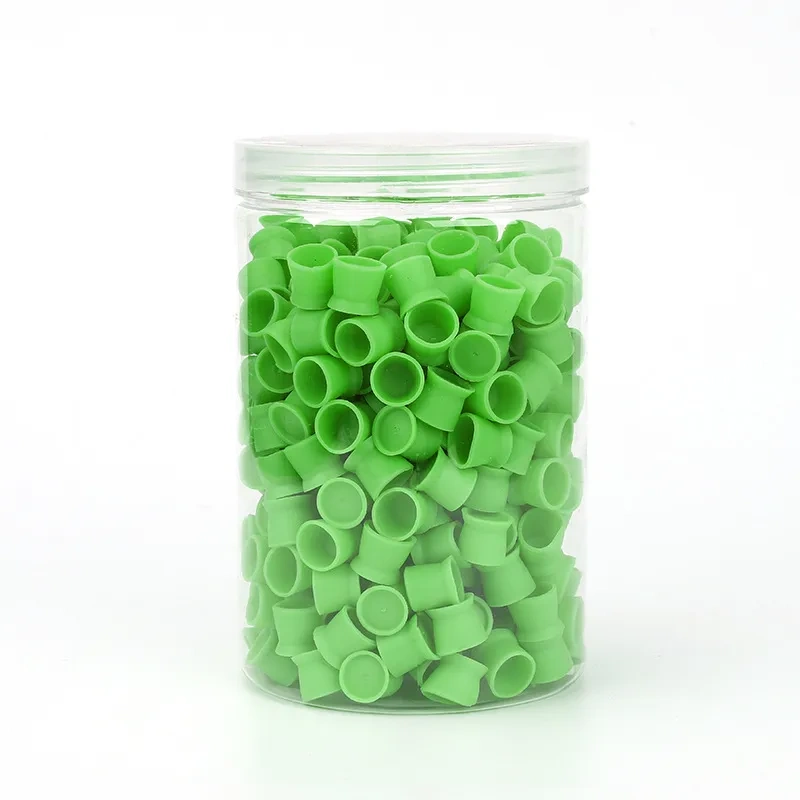 300pcs Bucket Packing Silicone Soft Ink Cap Tattoo Ink Cup PMU Ink Cup Cleaning Items Stable Self Standing Colorful Ink Cup