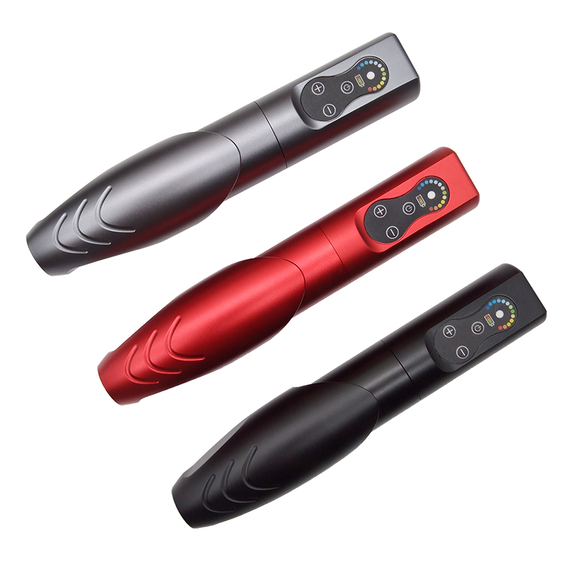 MO Wireless Tattoo Pen Machine Wireless Tattoo Pen Tattoo Machine Set With Hand Grip RCA Converter Wireless Power Supplies Tattoo Pen Kit Makeup Tattoo Equipment