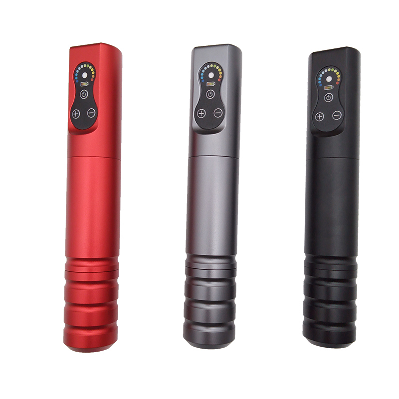 MO Wireless Tattoo Pen Machine Wireless Tattoo Pen Tattoo Machine Set With Hand Grip RCA Converter Wireless Power Supplies Tattoo Pen Kit Makeup Tattoo Equipment