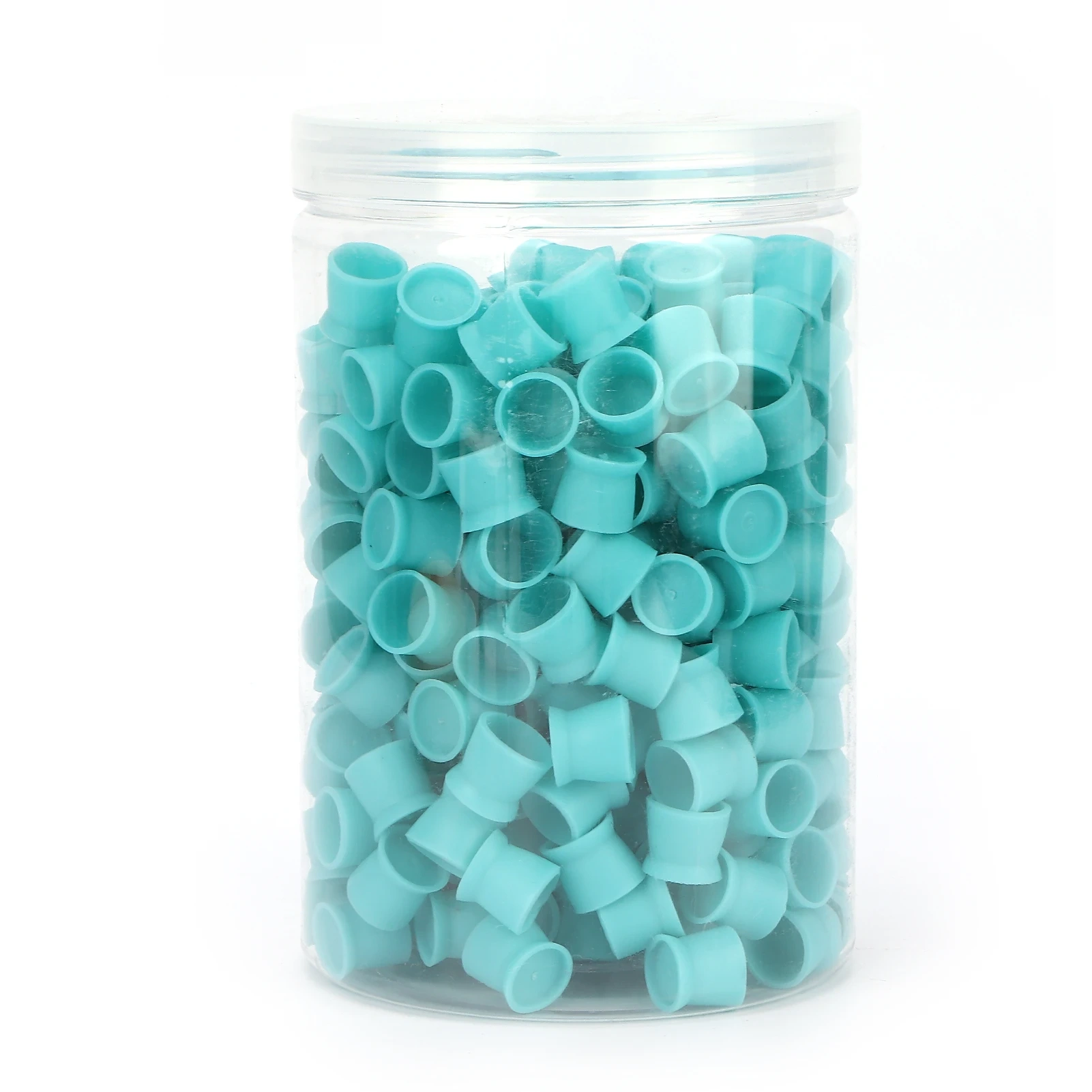 300pcs Bucket Packing Silicone Soft Ink Cap Tattoo Ink Cup PMU Ink Cup Cleaning Items Stable Self Standing Colorful Ink Cup