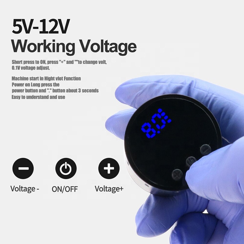 Mini Wireless Digital Tattoo Power Supply 1300mAh RCA Power For Tattoo Machine Wireless Tattoo Pen Rechargeable Battery Permanent Makeup Accessories