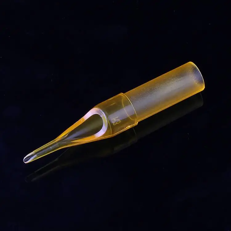 Gold Shark Tattoo Disposable Tips 50pcs/box for Tattoo Needle Tube Tattoo Tip Compatible with All Common Tattoo Needles Tattoo Machines